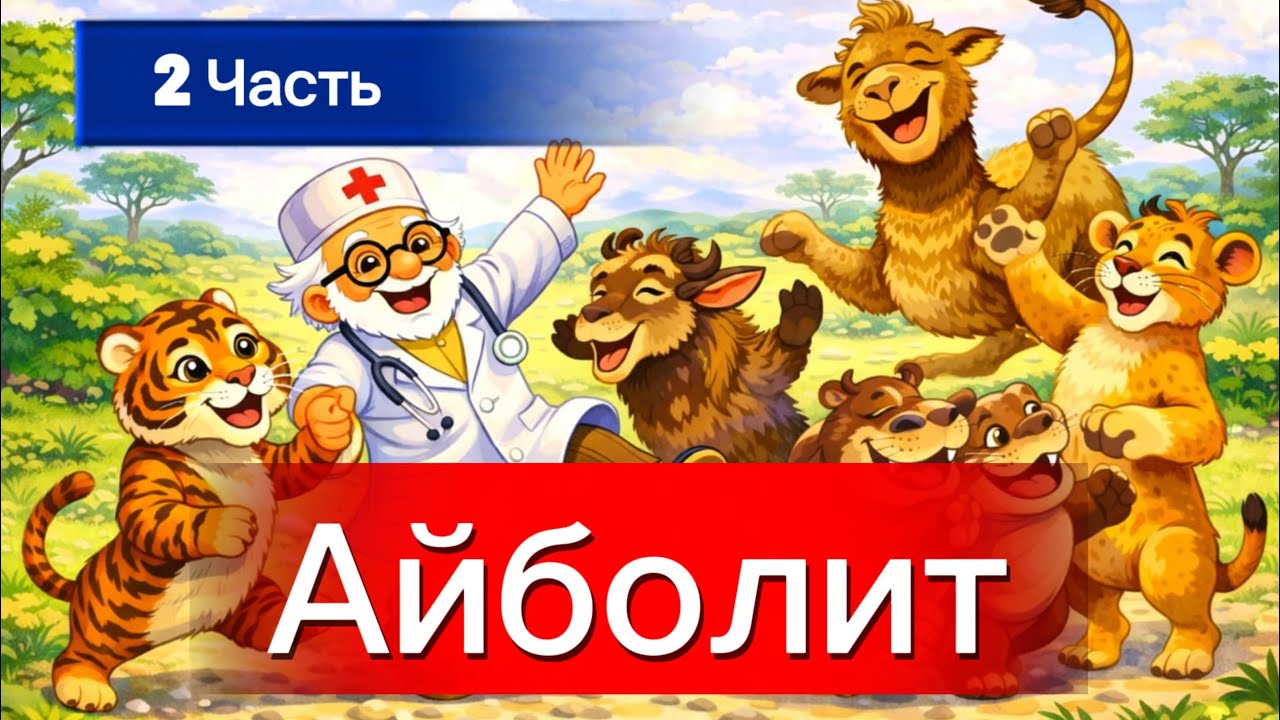 Айболит 🩺 | 2 Часть| Воспитательная аудиосказка на ночь 🌙 | Волшебные сказки Солли