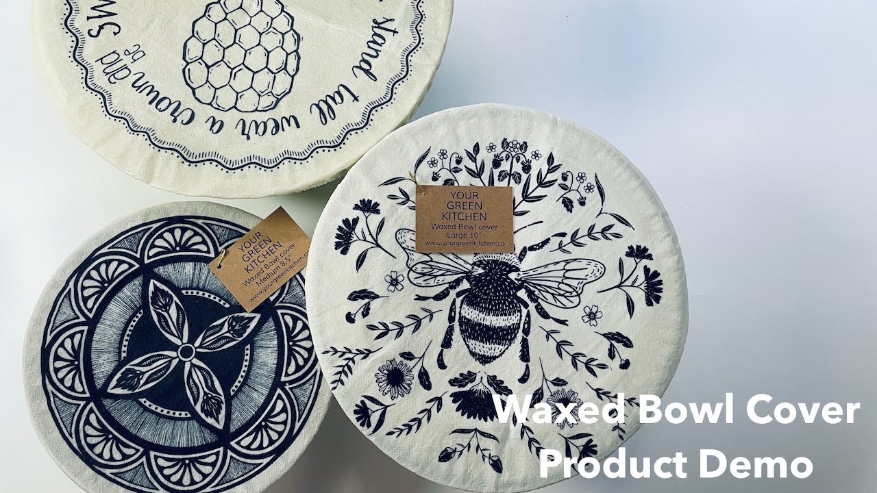 Beeswaxed Bowl Cover Product Demo | Large - 10