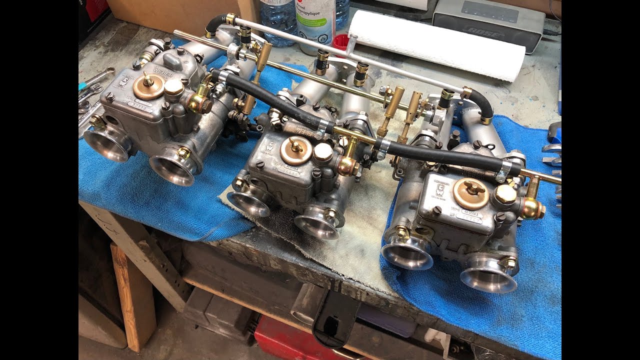 1968 Triumph TR250 Restoration Assembly, Part Seven, Triple Weber DCOE 40 carburetor prep