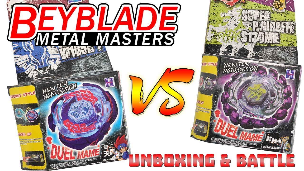 Beyblade Metal Masters 4D Galaxy Pegasus VS Poison Zurafa Beyblade Metal Fight Unboxing & Battle