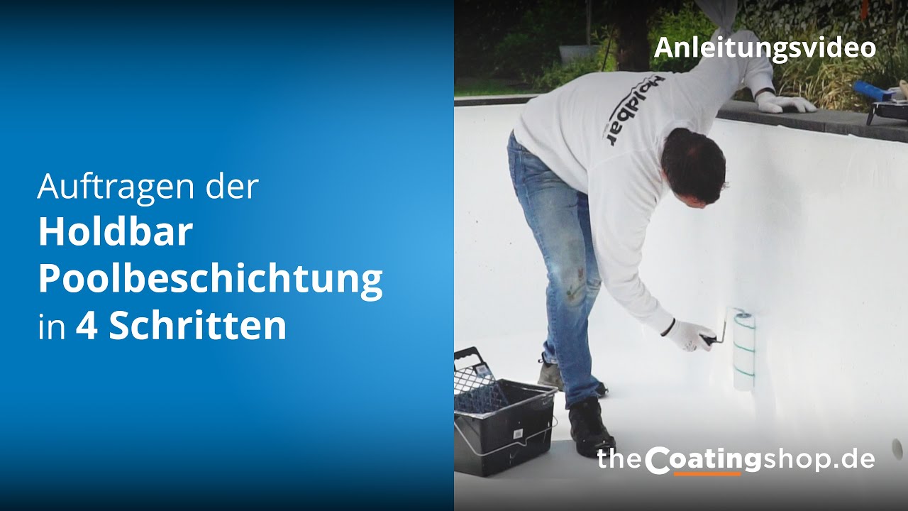Auftragen der Holdbar Poolbeschichtung in 4 Schritten | theCoatingshop.de