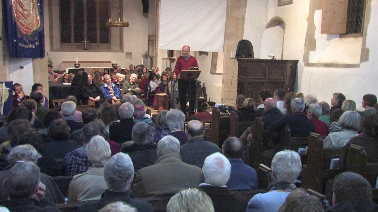 Roy Godwin at St Denys Church, Stanford in the Vale