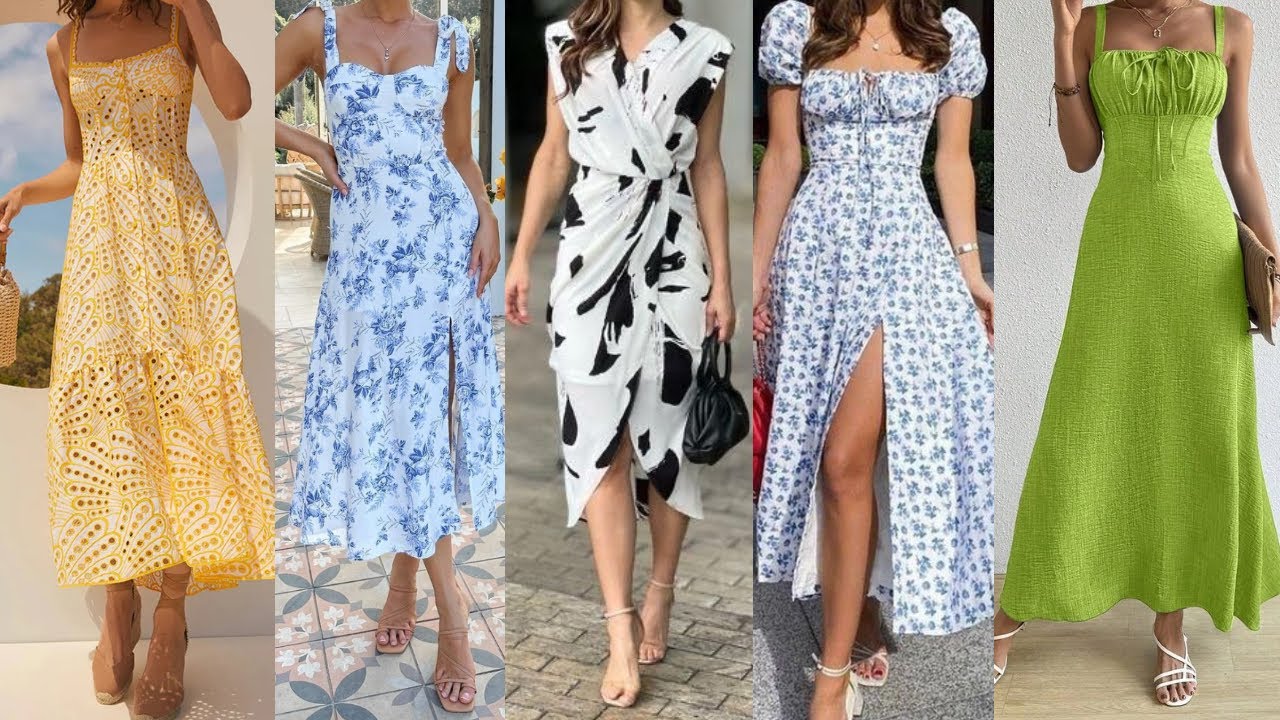 BONITOS VESTIDOS DE DIARIO SENCILLOS Y ELEGANTES vestidos de moda 2024 elegantes y sencillos