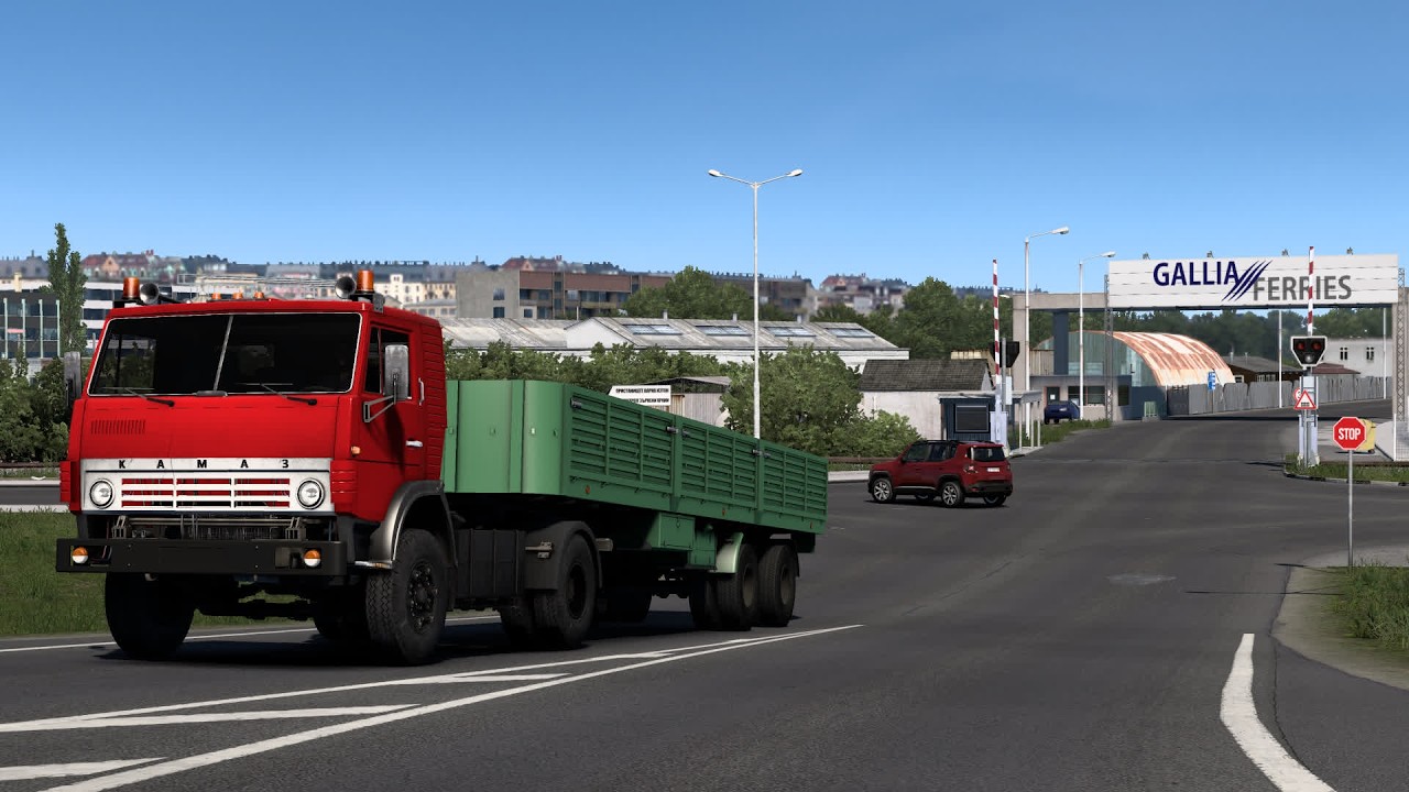 2185 / ЕTS2 1.57 / Перегоняю КАМАЗ из Абхазии в Болгарию.