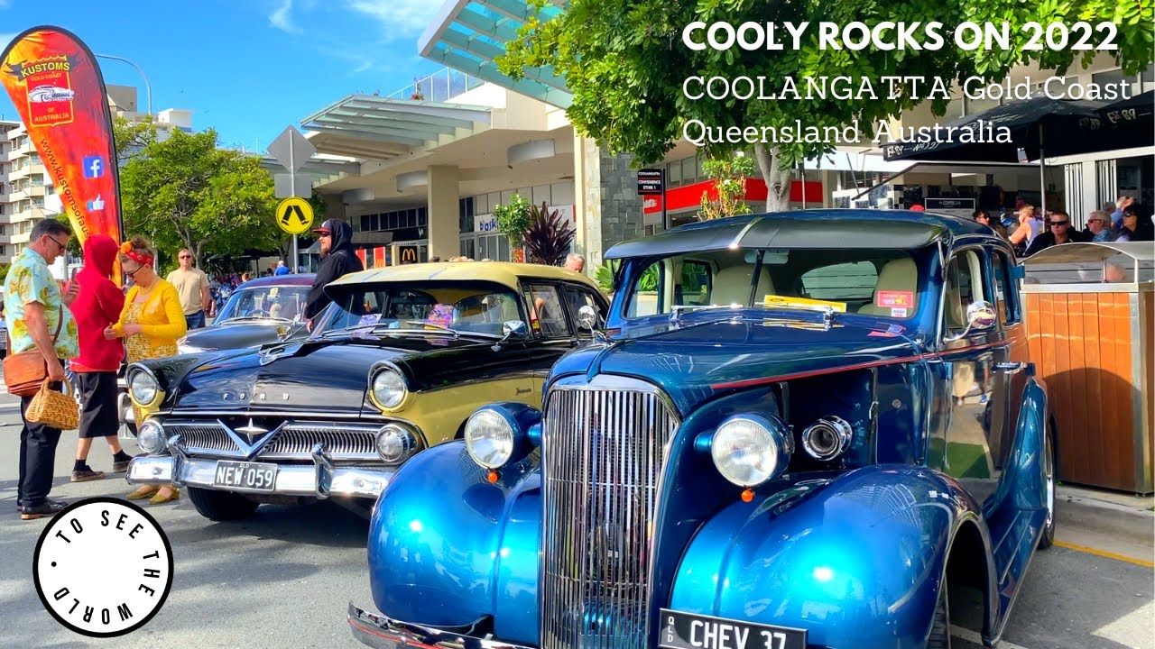 4K 🇦🇺 COOLY ROCKS ON FESTIVAL 2022 -  Amazing hot rods and custom cars on display 🇦🇺🇦🇺