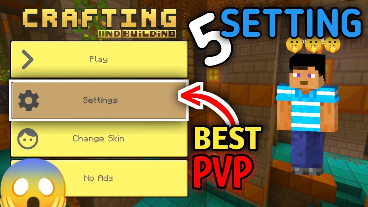 5 SECRET PVP 🤯Settings For Crafting And Building || Best PVP Settings For Crafting And Building