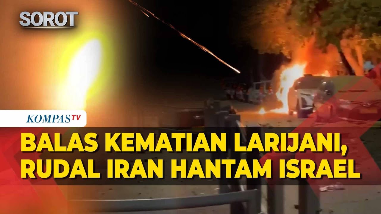 Api Berkobar! Hujan Rudal Iran Hantam Israel, IRGC Balas Kematian Ali Larijani