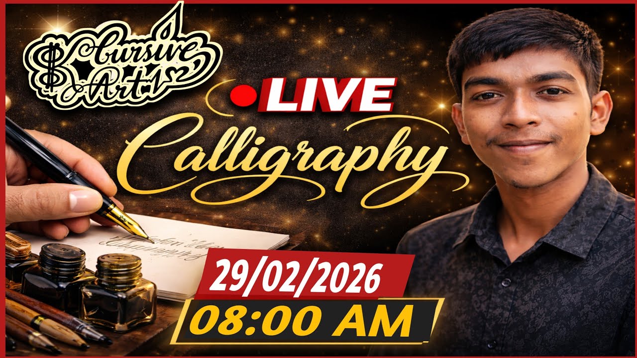 English Calligraphy live