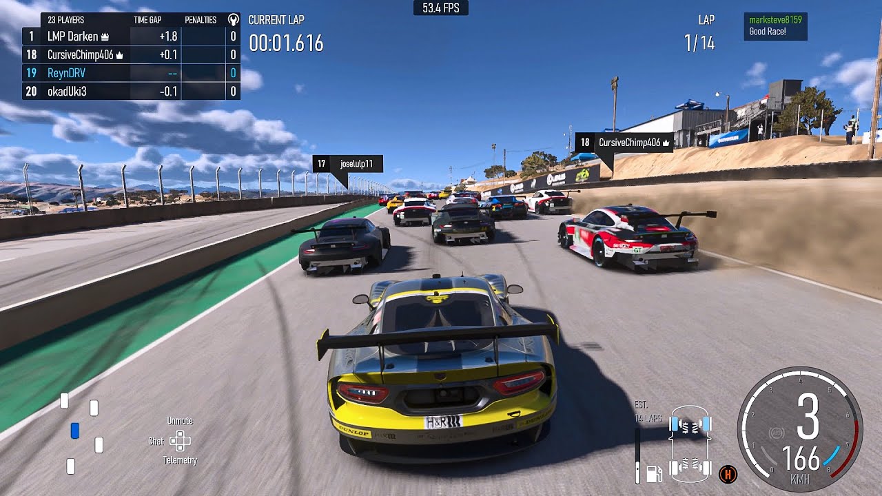 Navigating a Challenging GT2 Race at Laguna Seca (Forza Motorsport)