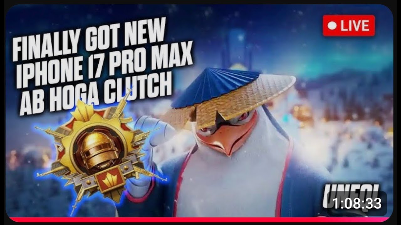 BGMI Live Gameplay On Iphone17ProMax