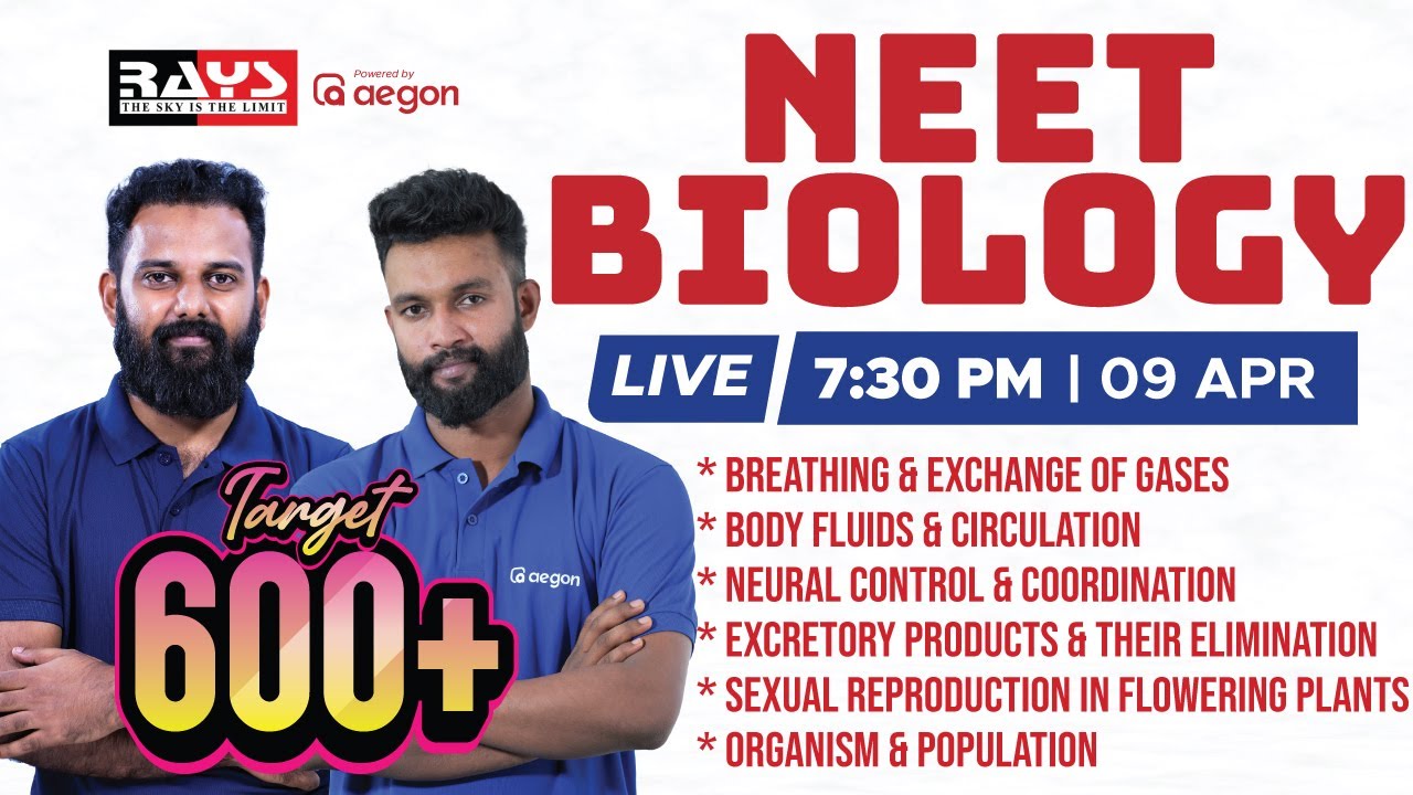 NEET BIOLOGY | NEET 2024 | RAYS EDUCATION
