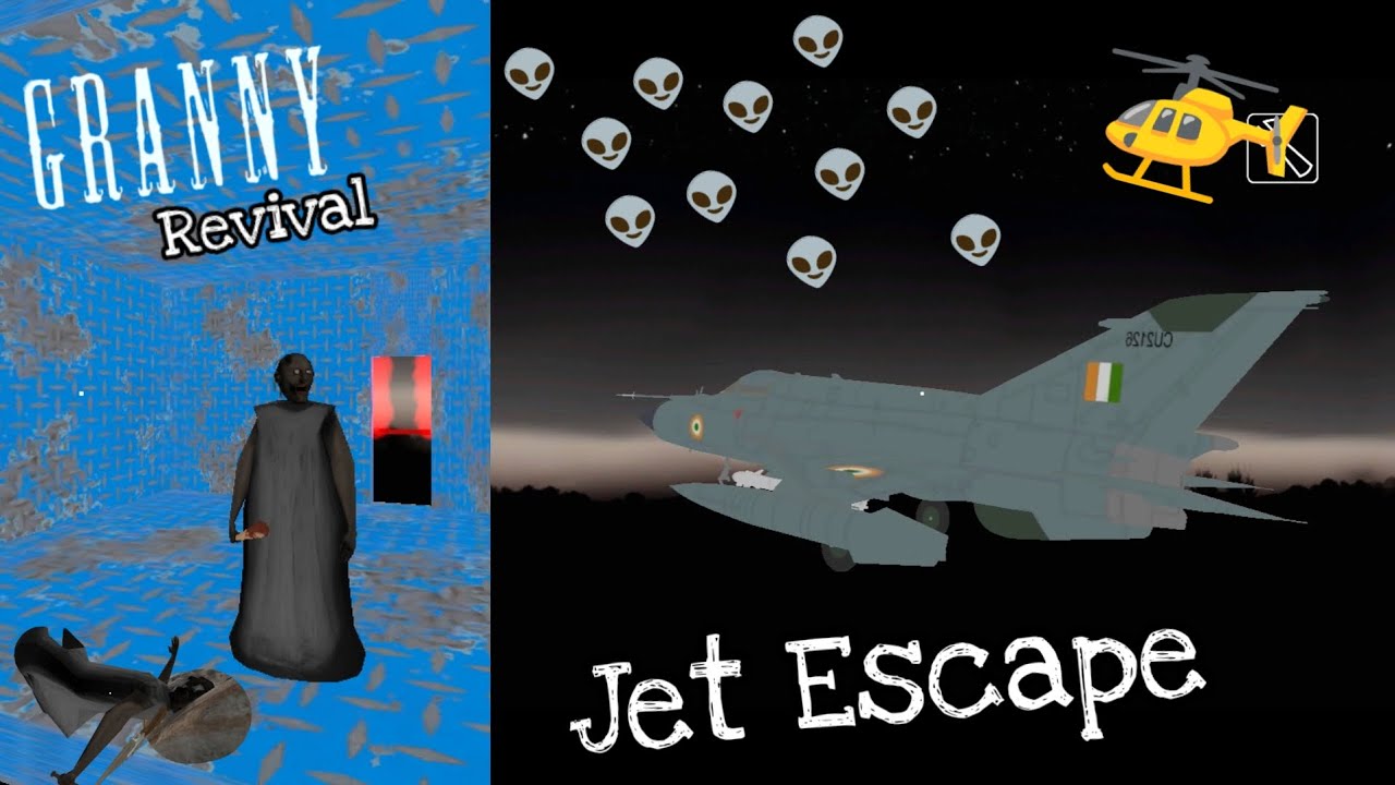 Granny Revival New JET ESCAPE FULL GAMEPLAY 🫨