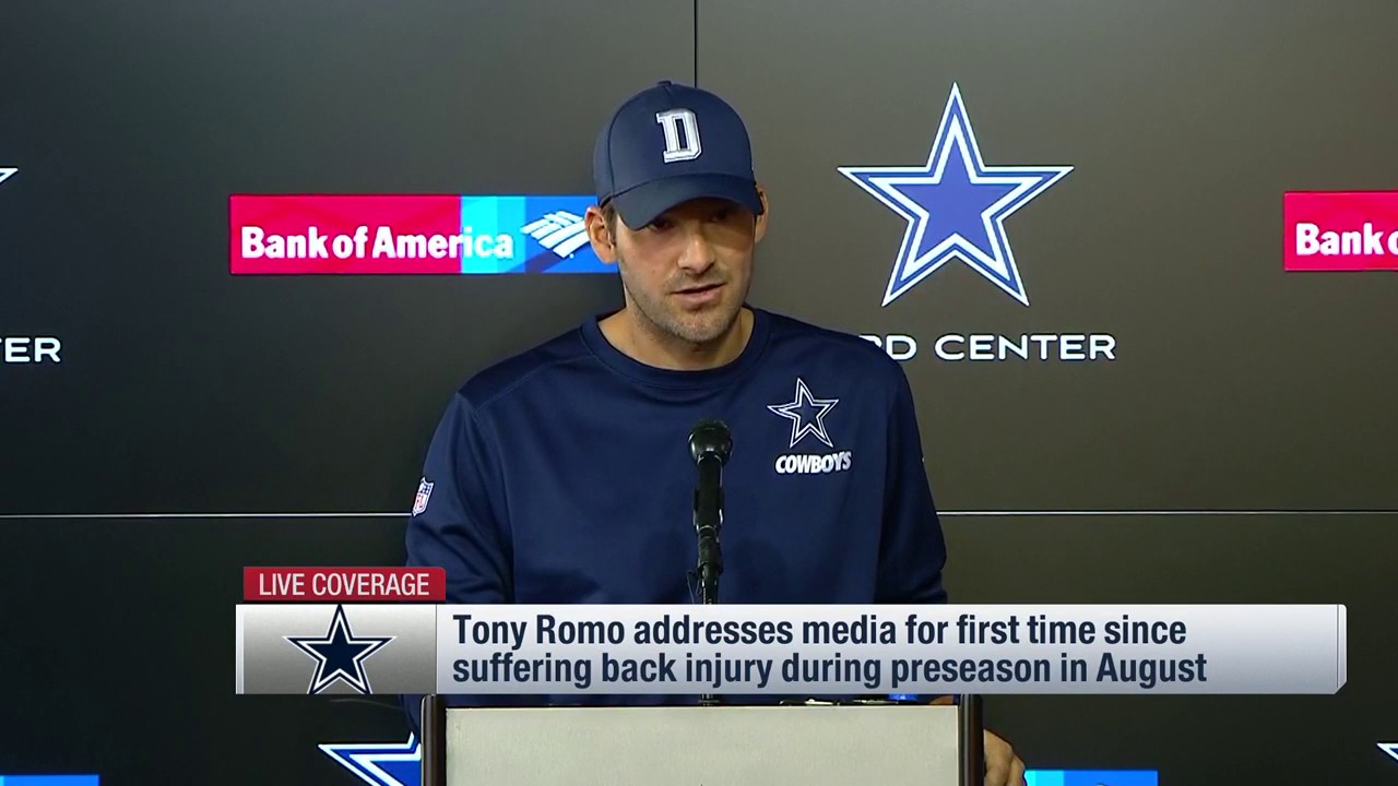 Tony Romo on Dak Prescott & 2016 Cowboys (Full Press Conference) | NFL