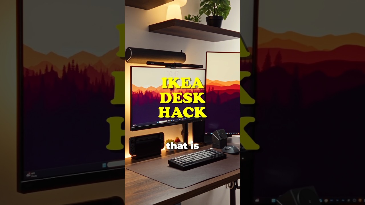 Как я собрал комплект стола из IKEA меньше чем за 500 фунтов! #ikeadesk #ikea #desksetup #desktop