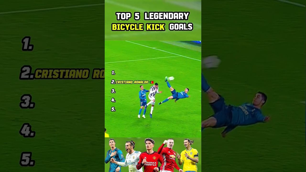 Top 5 Legendary Bicycle Kick Goals 🔥