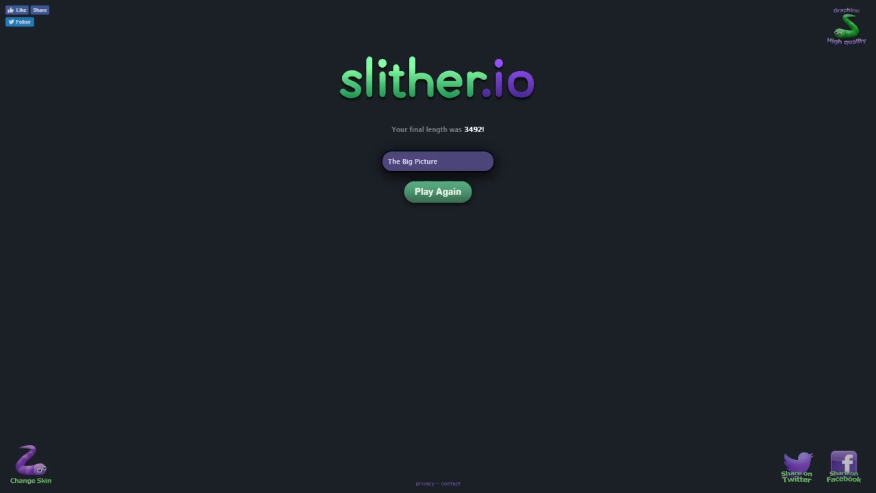 Slitherio stream - Choose a name for the next snake