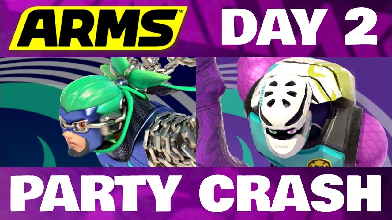 ARMS Party Crash DAY 2 Ninjara Vs Kid Cobra!