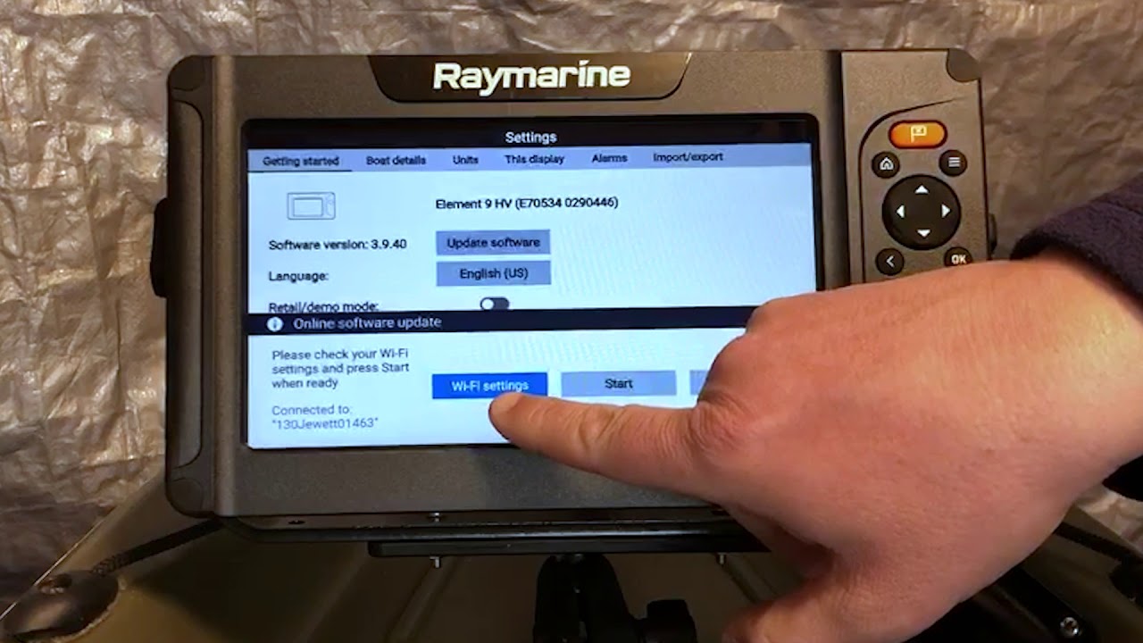Как обновить GPS-систему Raymarine Element Sonar