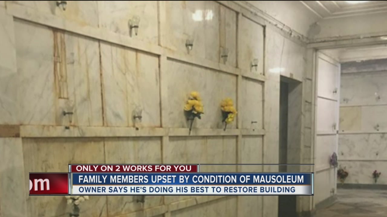 Family Members Upset Over Mausoleum Condition