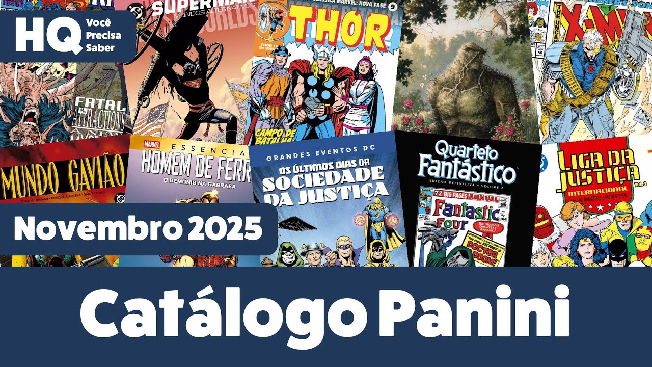 Cl&aacute;ssicos no Cat&aacute;logo da Panini | Novembro de 2025