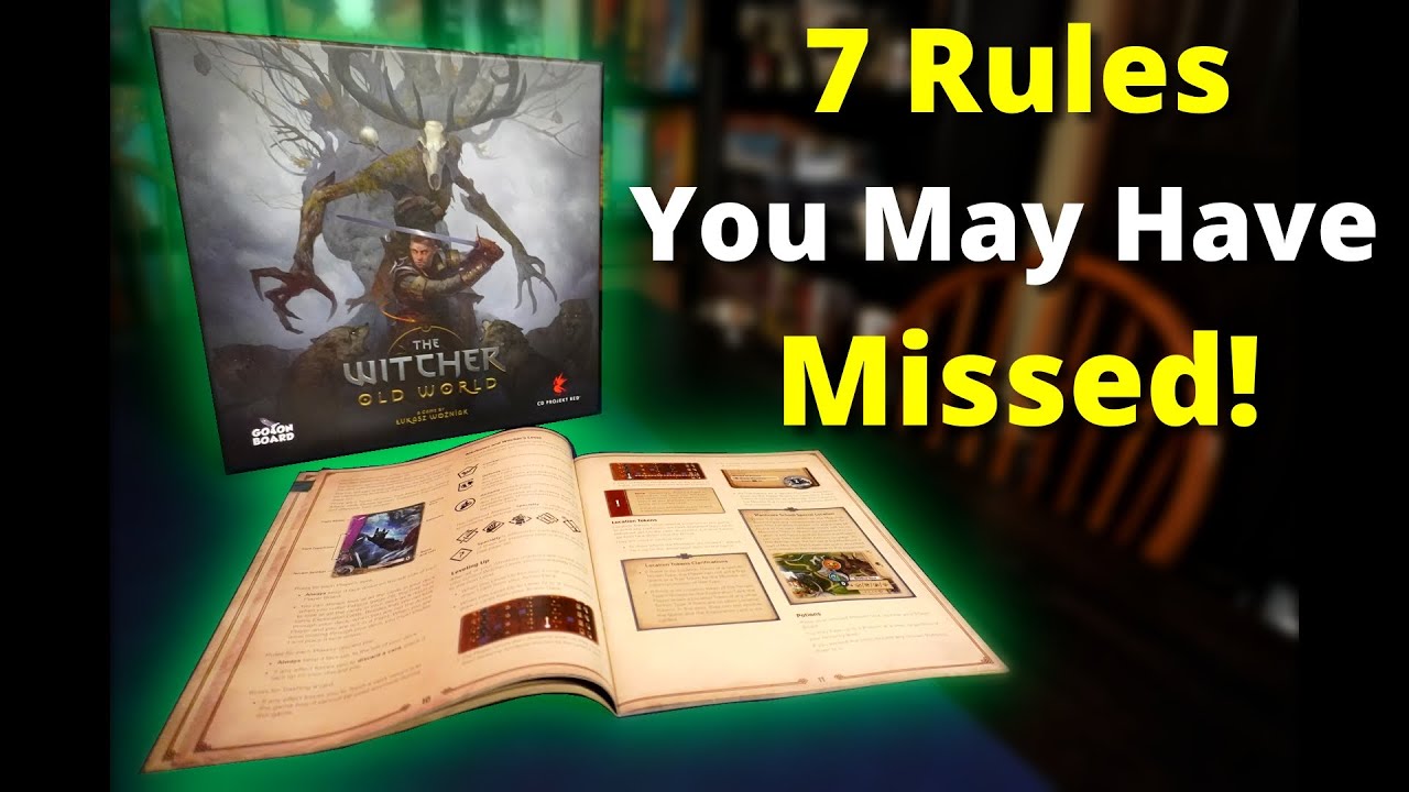 7 Rules You Might Miss When Playing The Witcher Old World