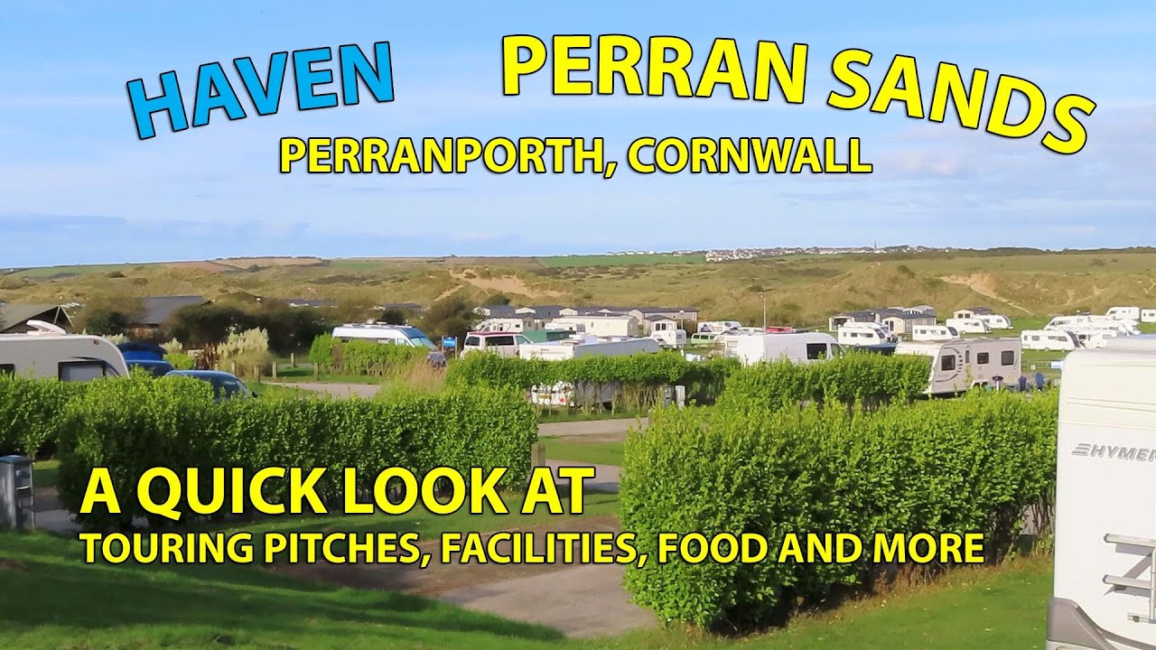 At Haven Perran Sands on the Touring caravan site, Perranporth, Cornwall.