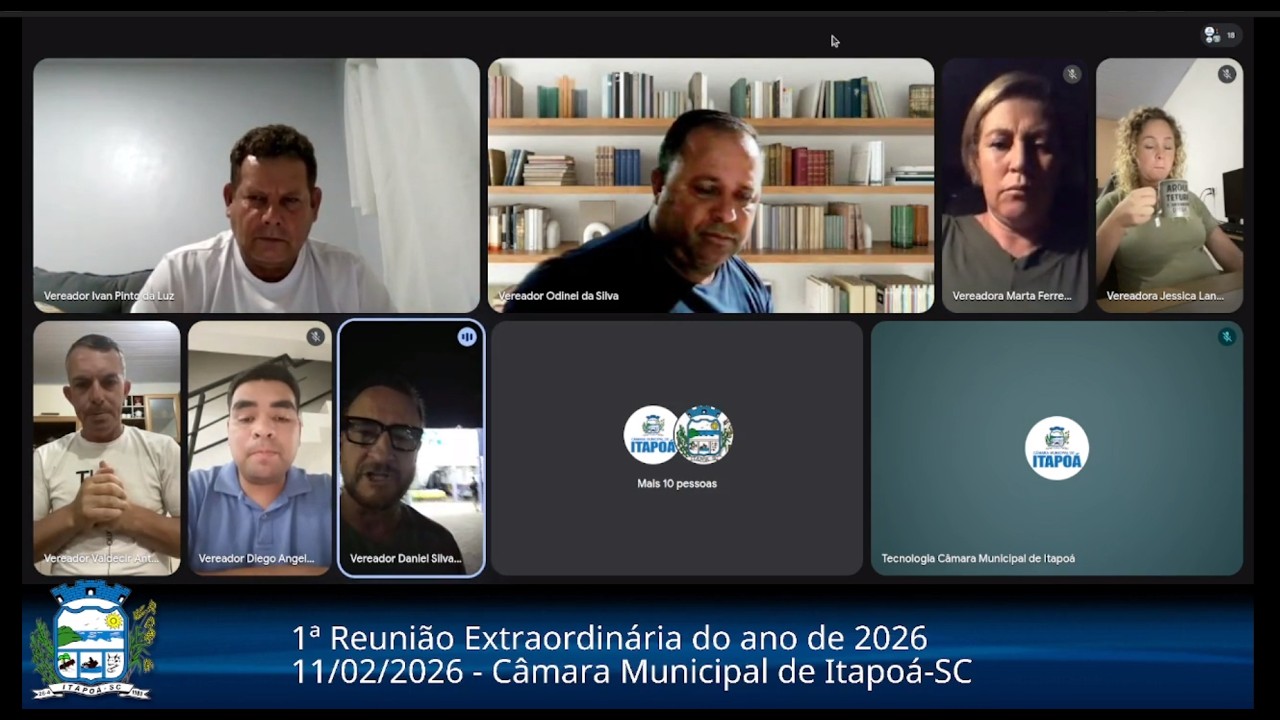1ª Reunião Extraordinária da 2ª Sessão Legislativa da 10ª Legislatura