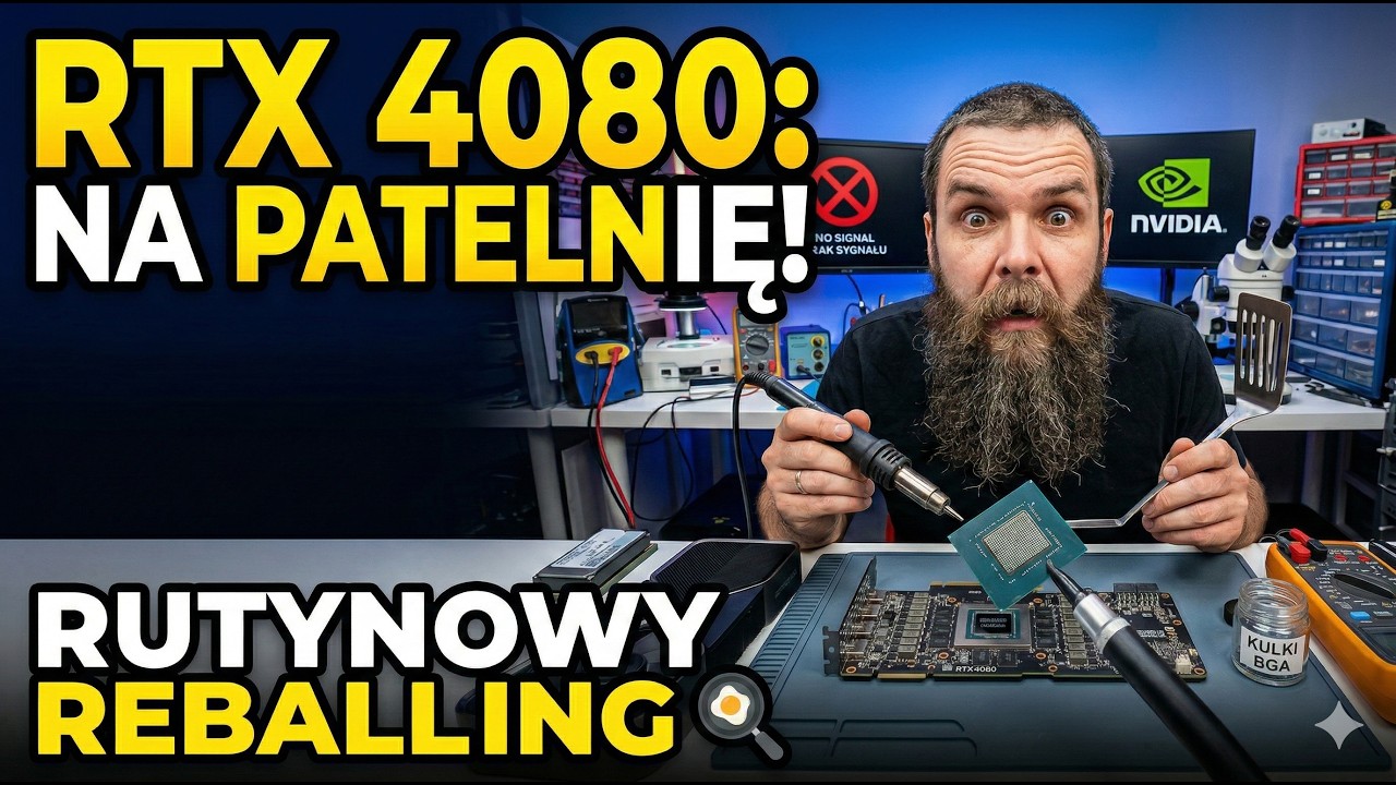 Nudna niedziela na serwisie: Po prostu zdejmuję rdzeń z RTX 4080.