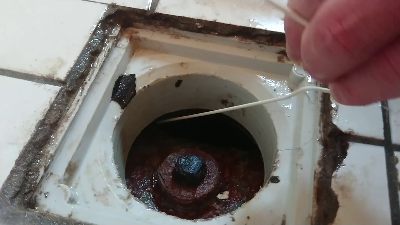 Altbau Boden- Siphon Ablauf Abfluss f&uuml;r Dusche + Badewanne verstopft reinigen OHNE CHEMIE!