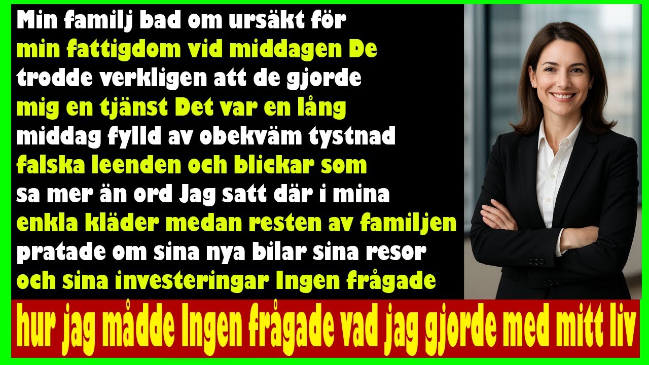 De hånade min fattigdom vid middagen  utan att veta att jag var miljardären på nyheterna