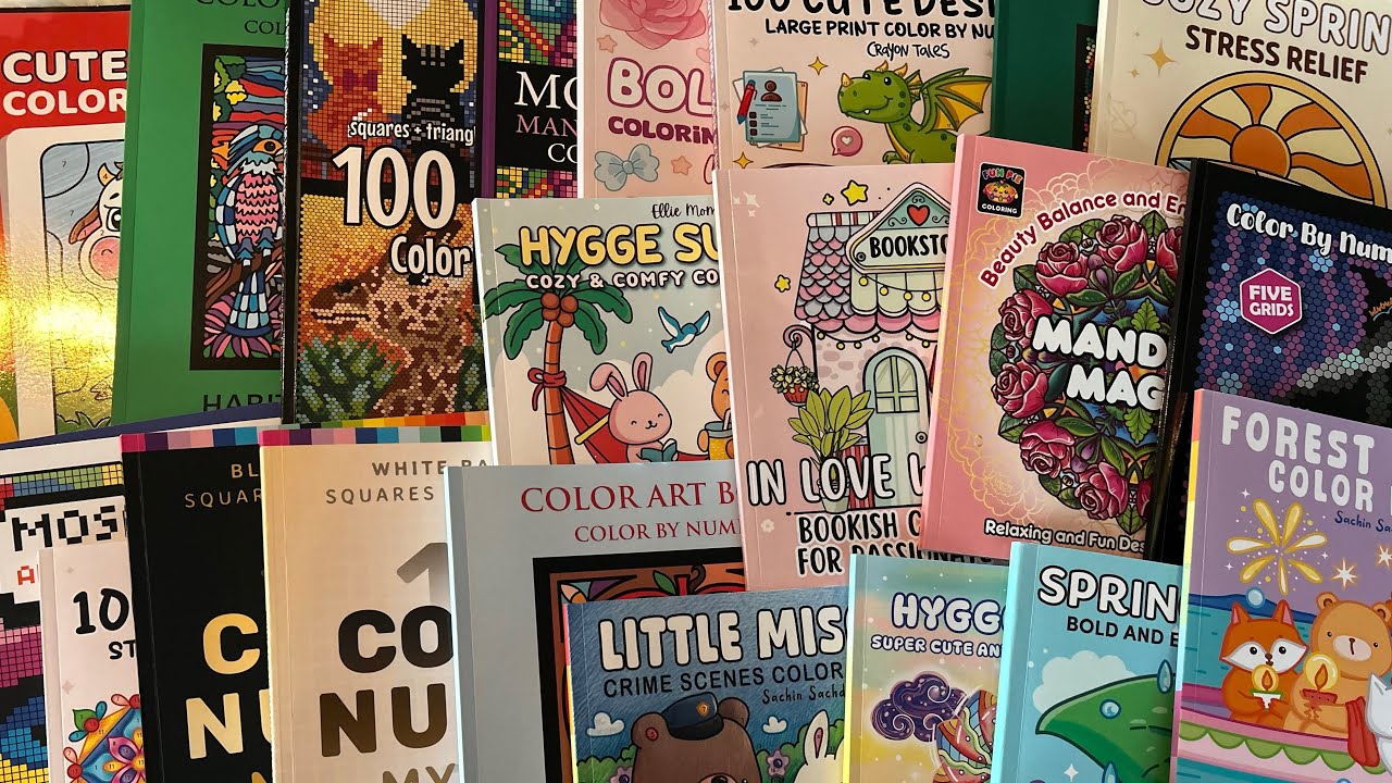 My May Completed Coloring Book Pages
