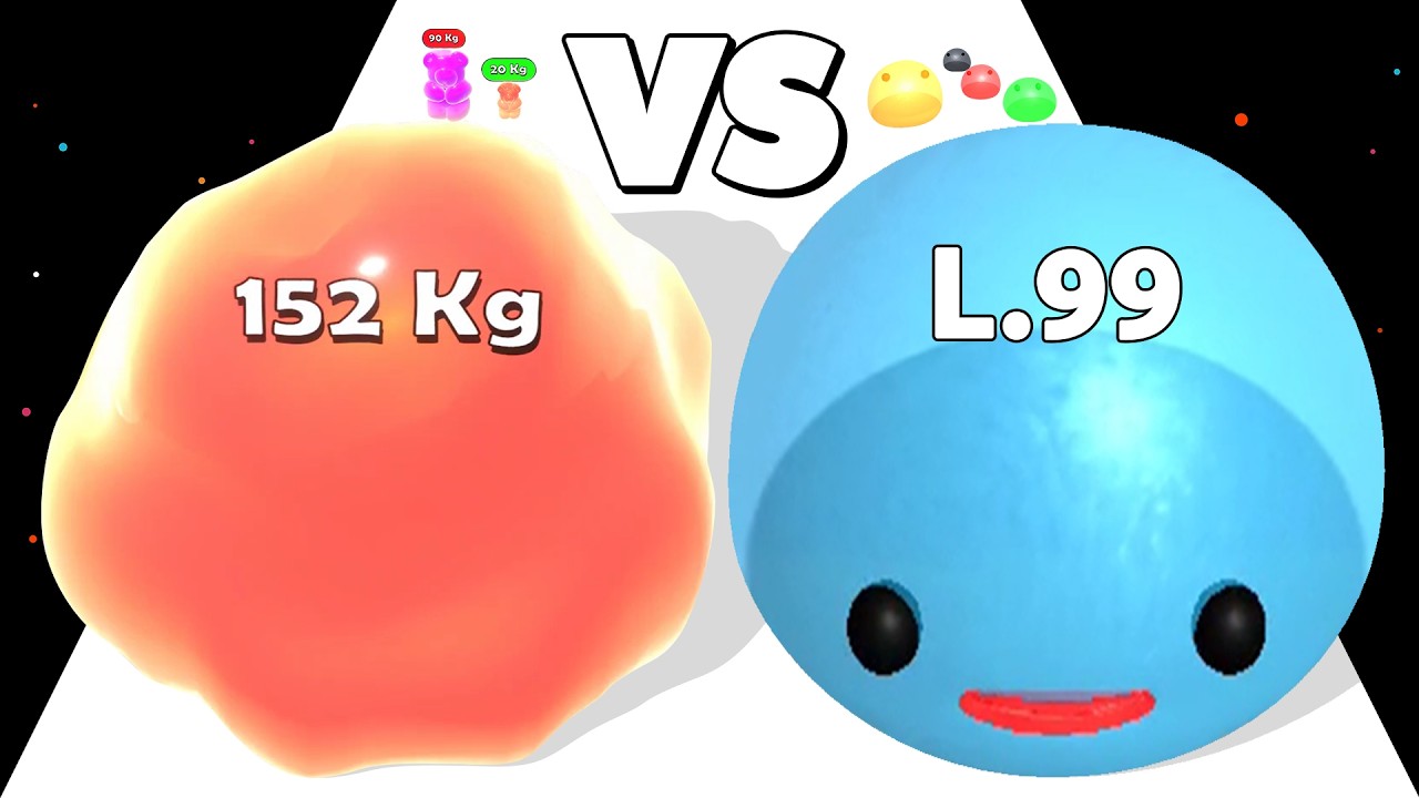 JELLY RAID /vs SLIME RUN RACE ∞ ASMR Gameplay Android iOS • Evolution Games • Satisfying Mobile Game