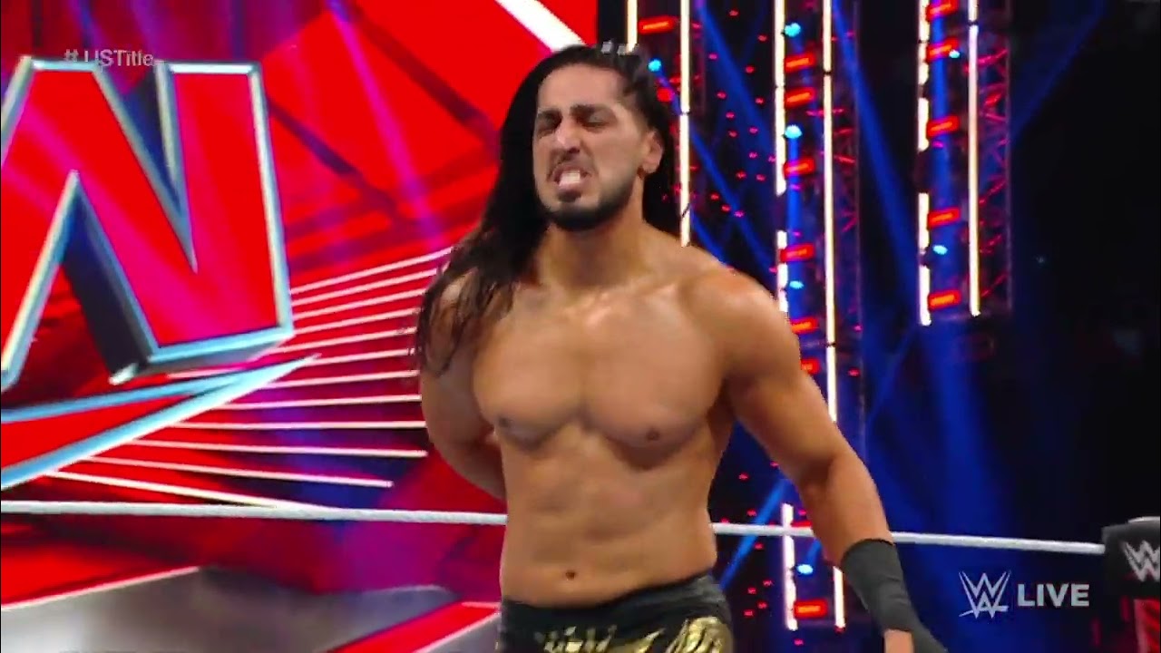 Austin Theory vs Mustafa US Title Match (2/2) - WWE RAW 12/5/2022