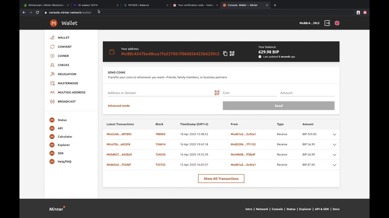 How to buy BIP with Payeer(usd) via Cash-x-cash &ndash; Minter.