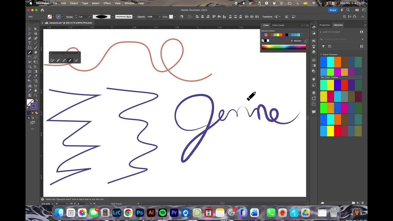 Illustrator Pen Tool, Smooth Tool, Eraser Tool, and Join Tool