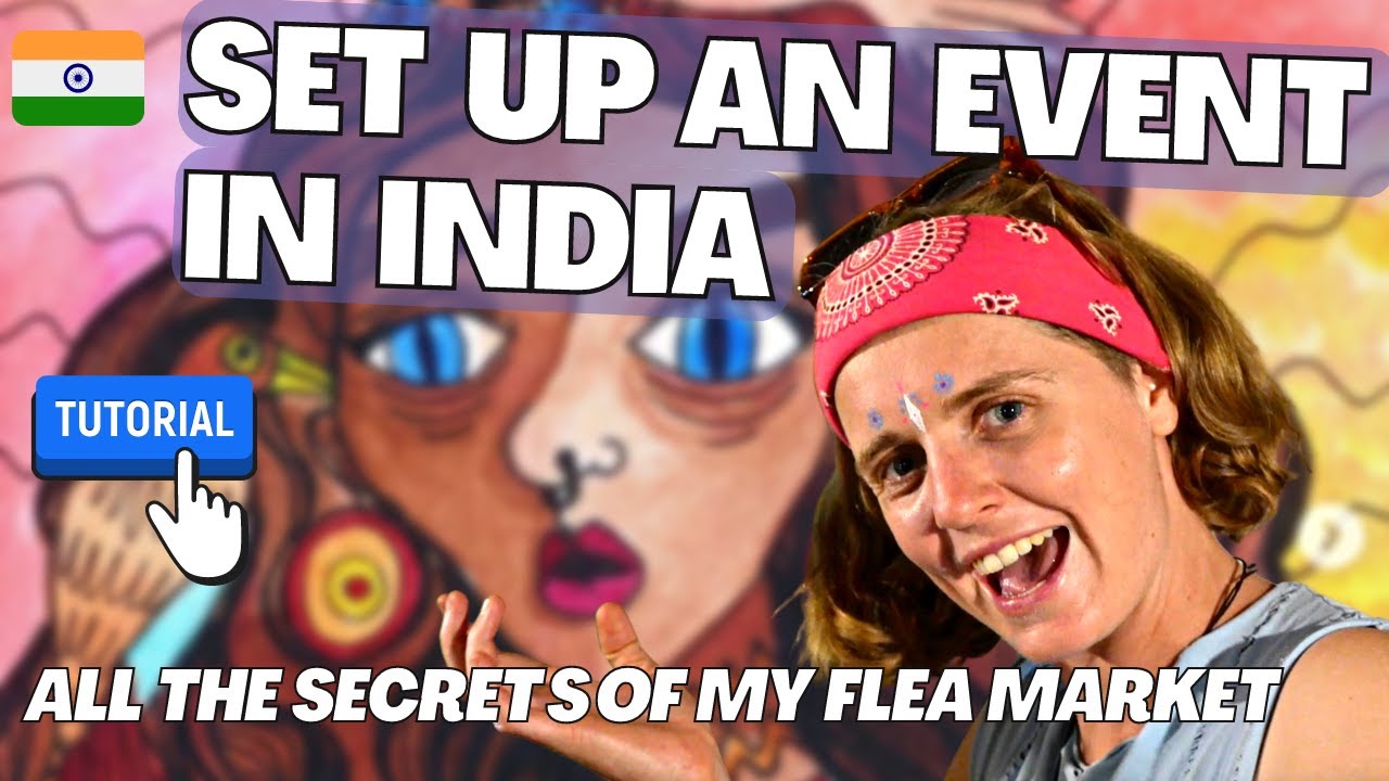 Foreigners living in India - Set up an event in Goa: Morjim Hippi Flea Market foreigner vlog