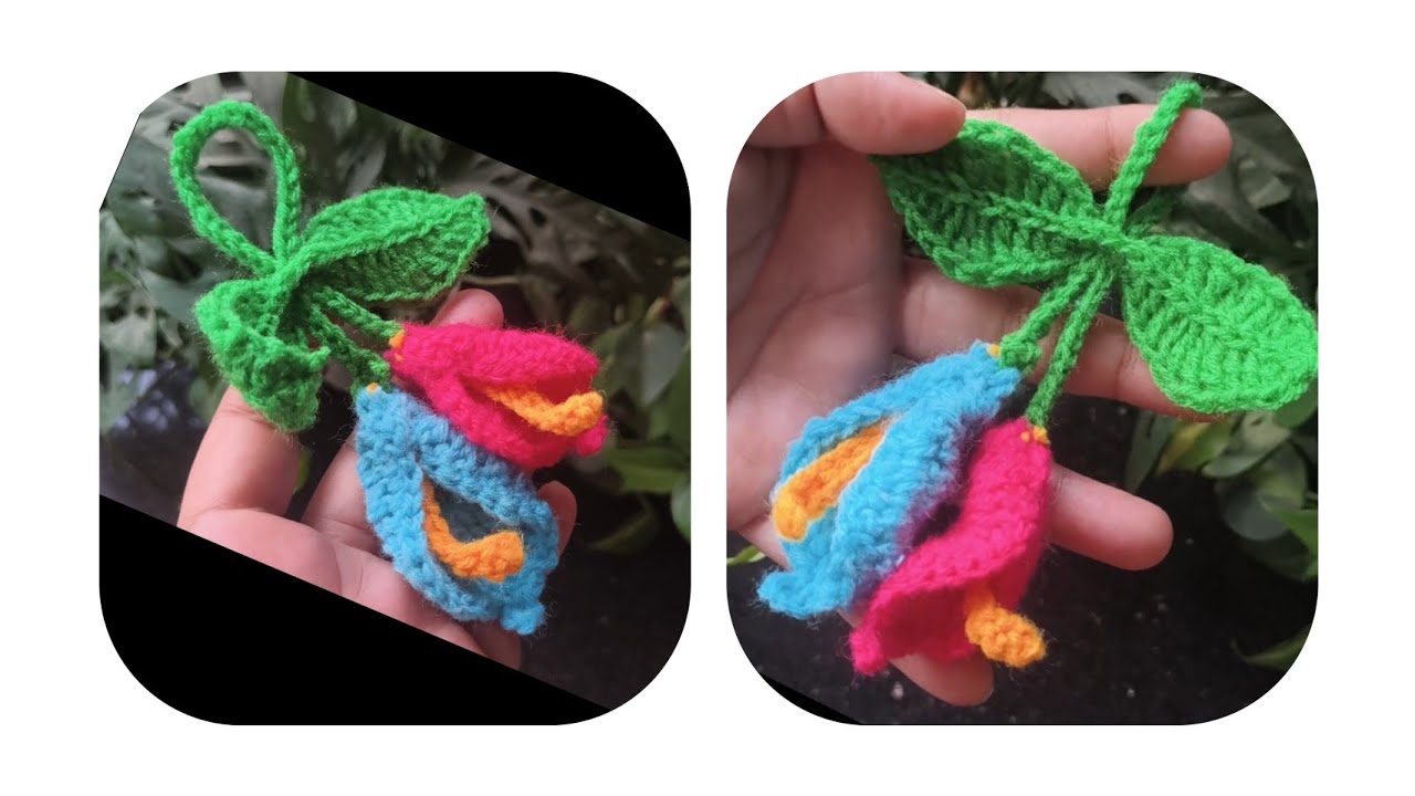 Super EASY CROCHET 🧶 LIlY  Flower #crochet #diy #Lily 