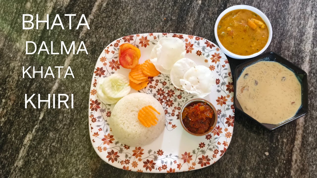 Vijayadashami special lunch!! Odia style Bhata !! Dalma !! Khata !! Khiri 🍝🍝 Happy Dussehra 🙏🫰