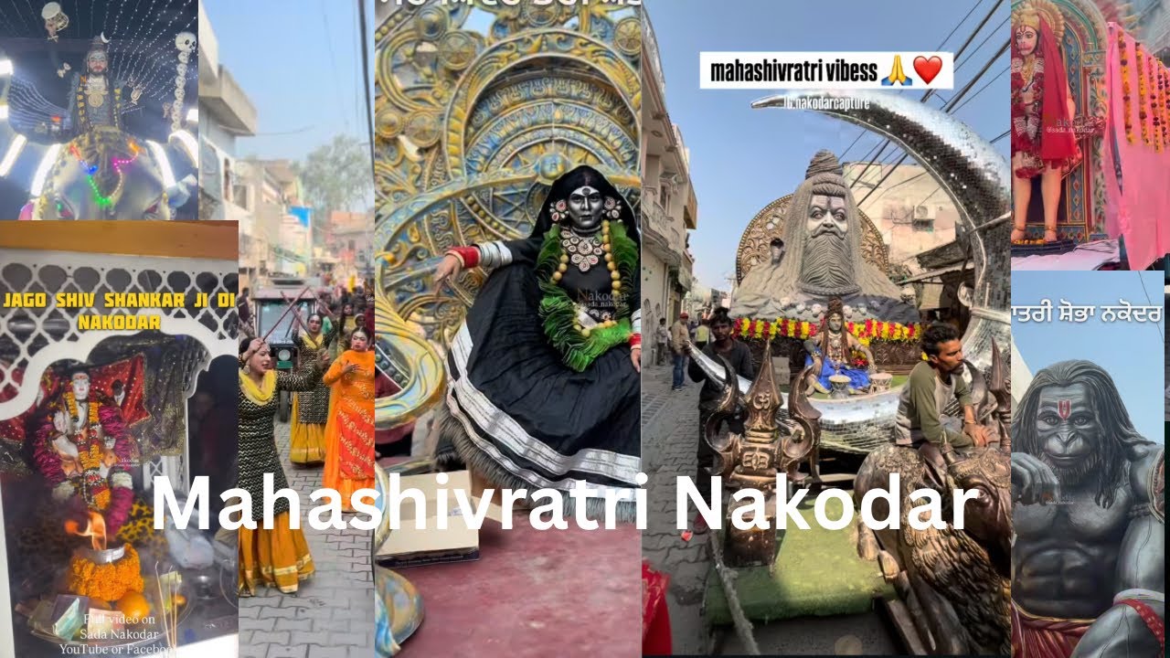 🔱Mahashivratri ustav Nakodar 🕉️| Maharashtra shoba yatra Nakodar 2026 ❤️| Shivratri Nakodar |#vlog