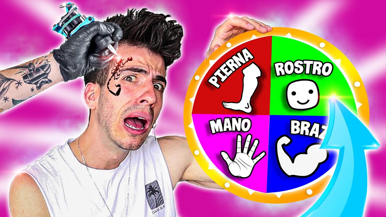 LA RULETA DECIDE MI TATUAJE! (Me arrepiento de esto)
