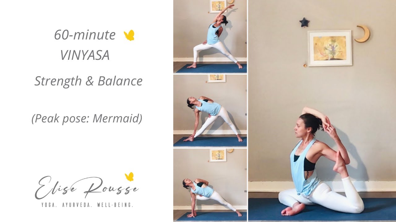 60-min Vinyasa I Strength & Balance I Mermaid pose I