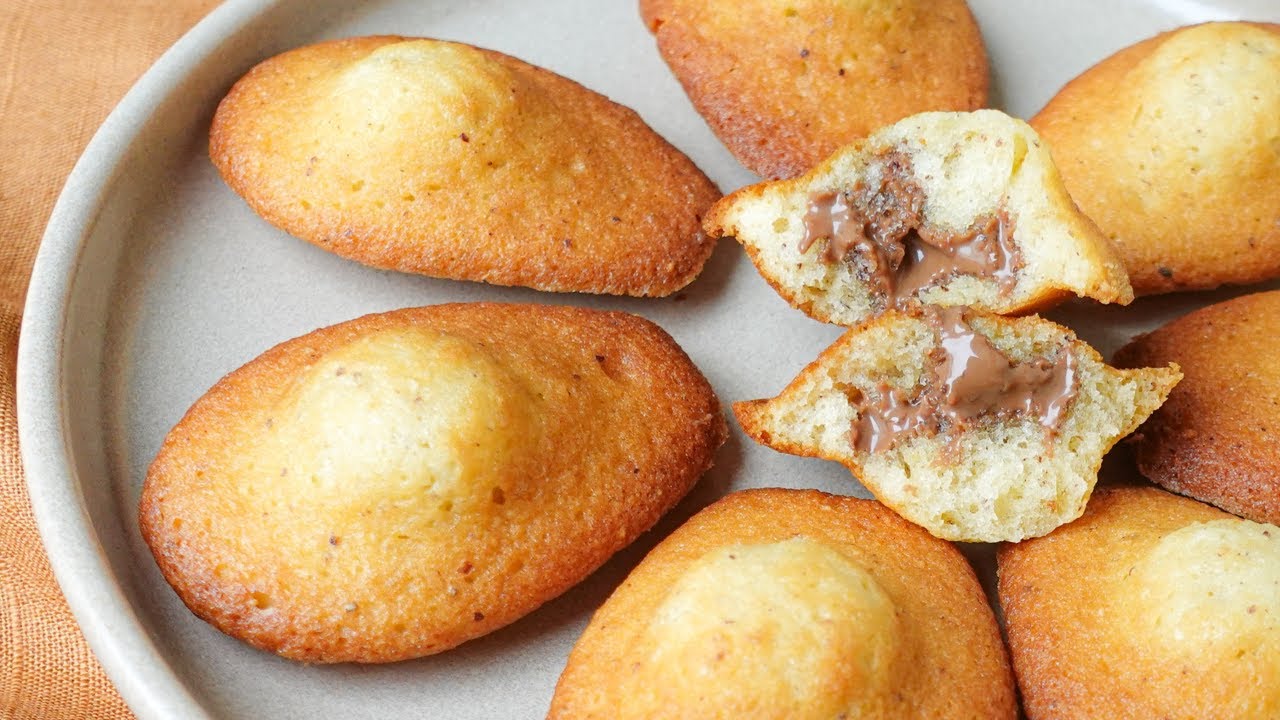 Recette madeleine noisette cœur gianduja 😍
