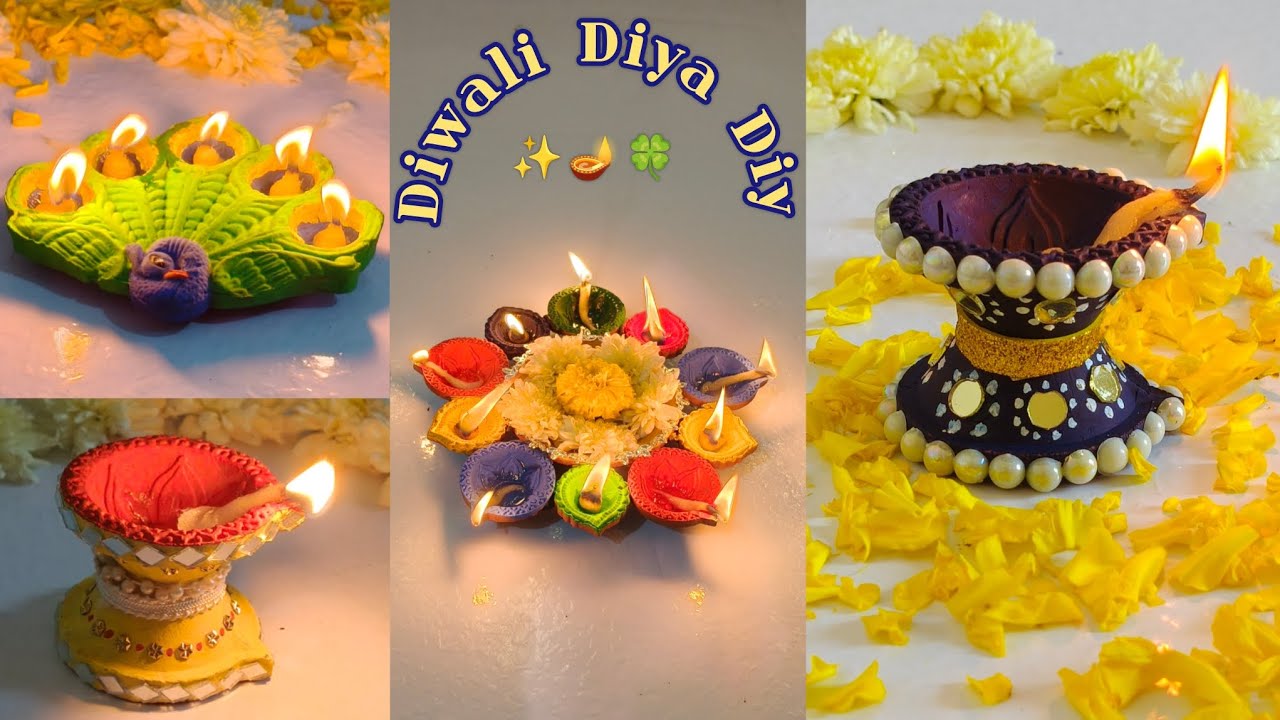 Beautiful Diya Decoration 🪔✨ / Diwali / Navratri / Ganesh Chaturthi / Ramnavmi / #diy 