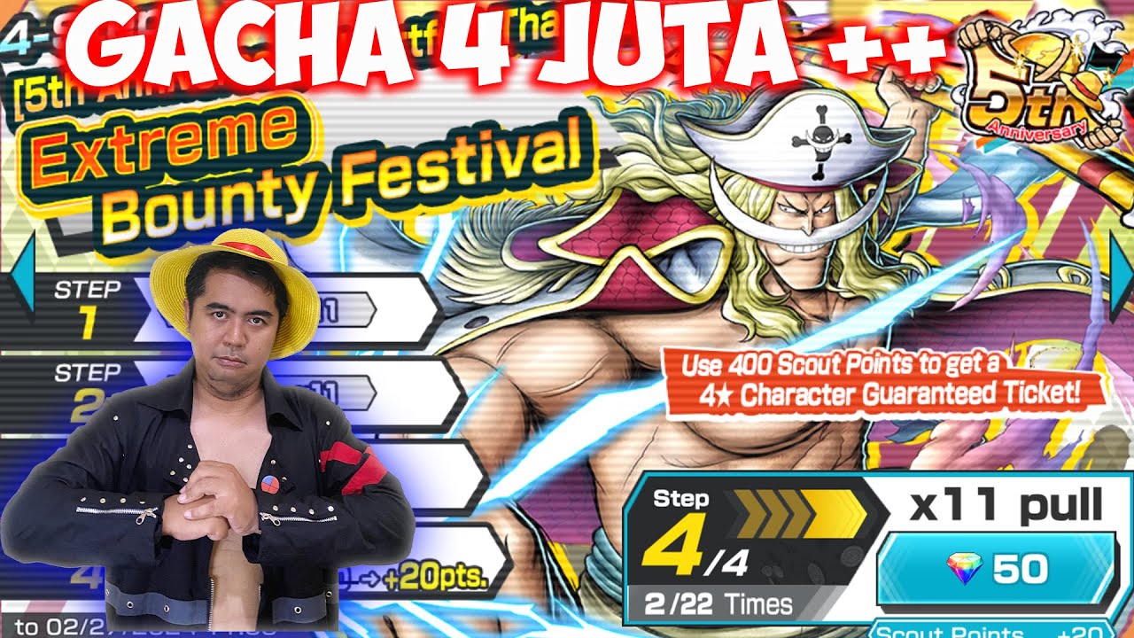 Top Up 4 Juta ++ Demi Manusia Terkuat Extreme Whitebeard Shirohige 🔥🔥- One Piece Bounty Rush