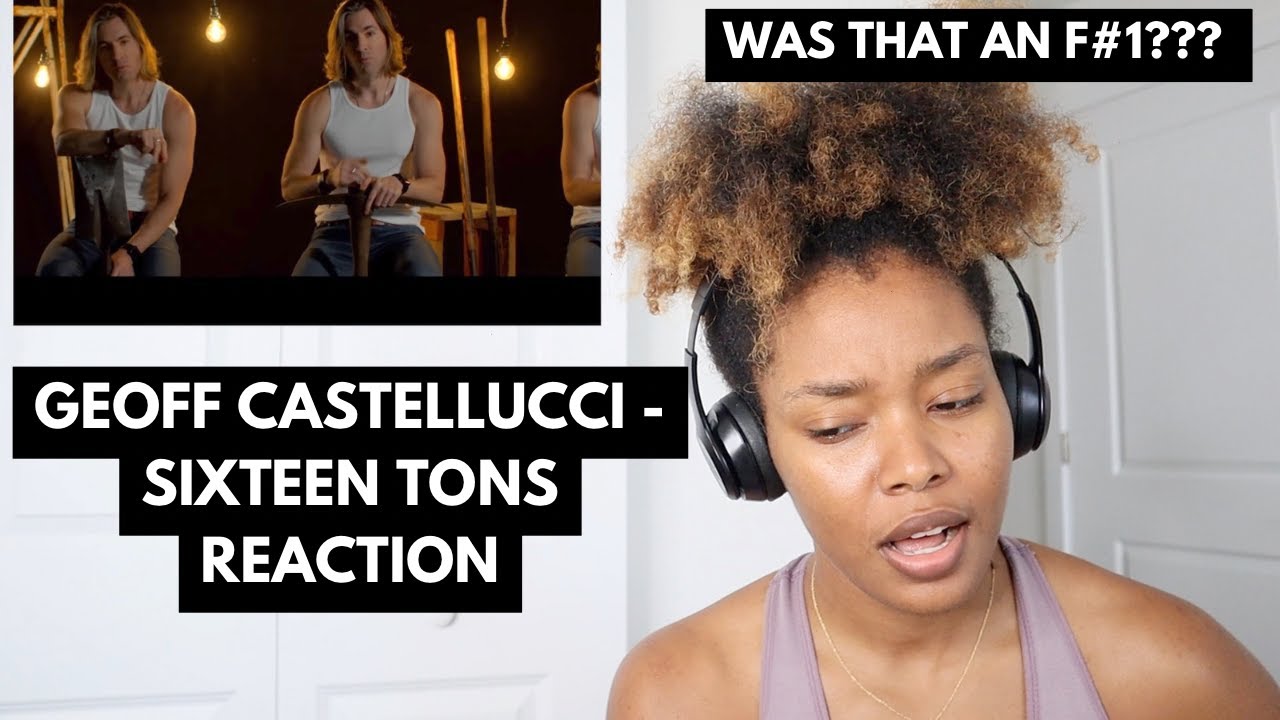 SIR!? | Watch Me REACT to Geoff Castellucci - Sixteen Tons | Reaction Video | ayojess