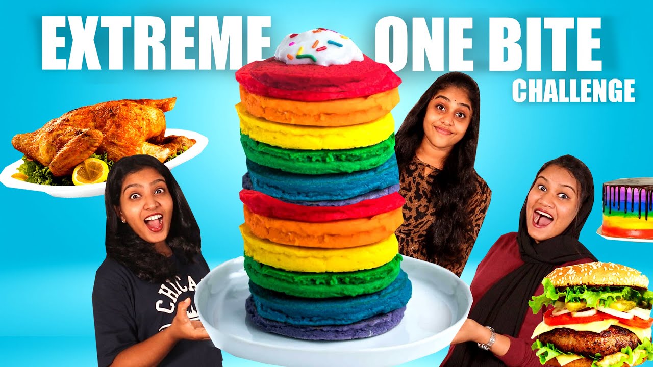 ONE BITE FOOD CHALLENGE 🤩| EXTREME FUNNY FOOD CHALLENGE തോറ്റാൽ എട്ടിന്റെ പണി | PULLOTHI