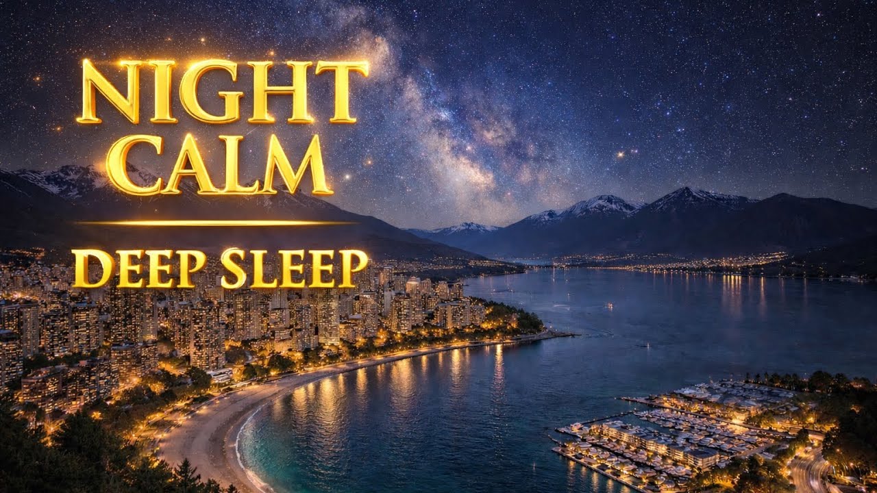 ⭐ Deep Sleep Over the City 🌙 8 Hours Relaxing Night Sounds, Calm Music for Insomnia & Stress