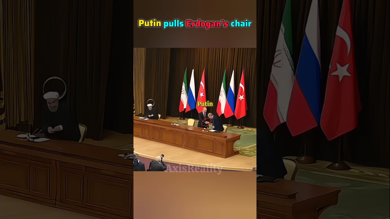 Putin Pulls Erdogan's Chair #respect #putin #erdoğan