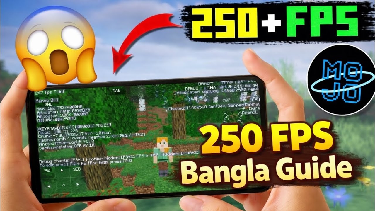MOJOLAUNCHER FPS BOOST 😱 | MIENACFT 250+ FPS ⚡