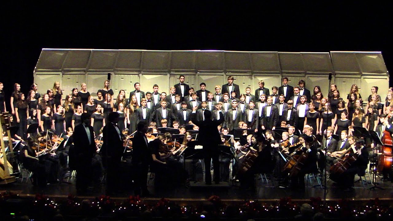 The Reagan High School Symphony Orchestra with the Katorei Choir performing We Three Kings